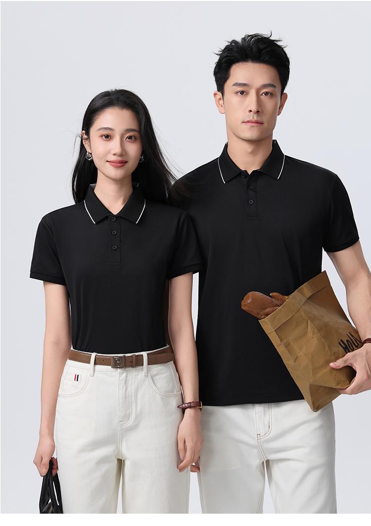 902 40支涤棉拉架桑蚕丝 200克 Polo衫 Polo衫 细节展示 启虎