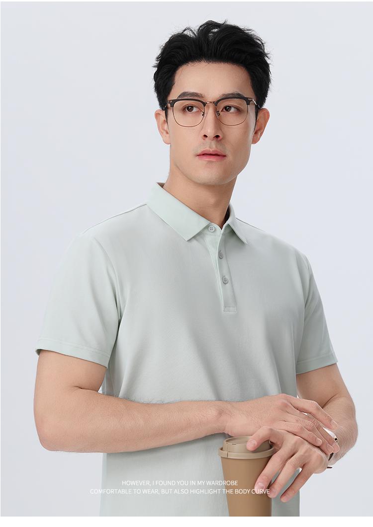 1865 40支混纺拉架桑蚕丝 220克 Polo衫 Polo衫 细节展示 启虎