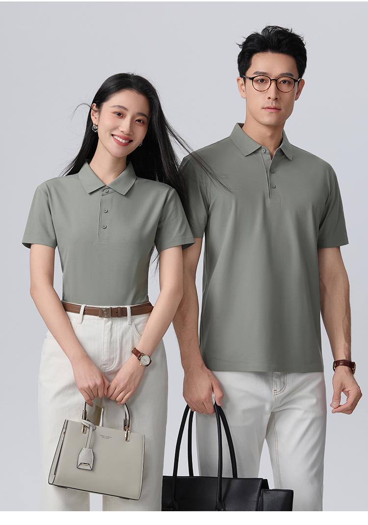 1868 100支双面丝光棉涤拉架 200克 Polo衫 Polo衫 细节展示 启虎