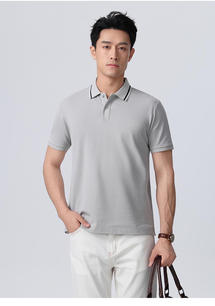 1863 50支双股丝光长绒棉 210克 Polo衫 Polo衫 细节展示 启虎