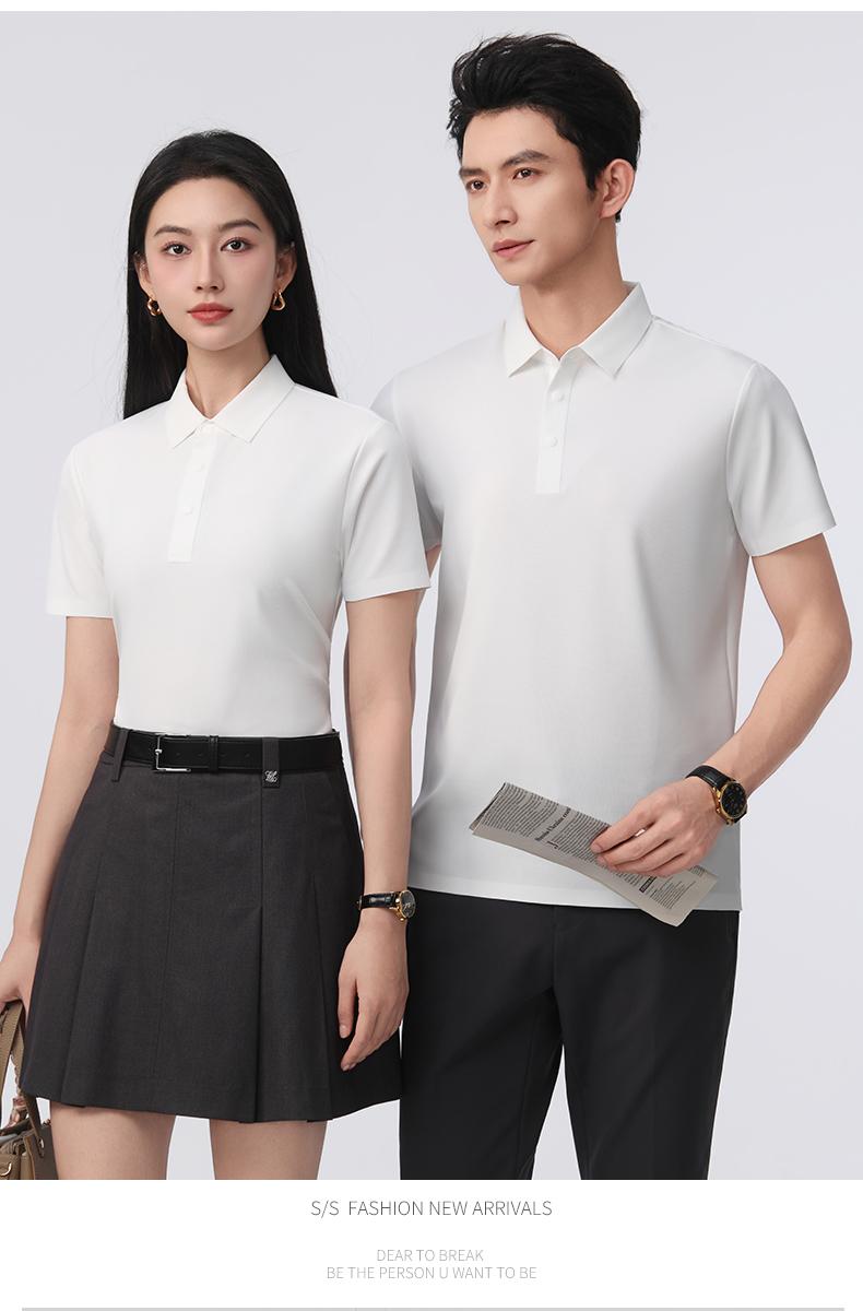 8998 精品小华夫格 无缝压胶 190克 Polo衫 Polo衫 细节展示 启虎