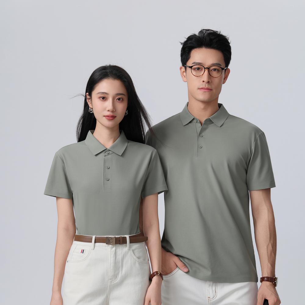 1868 100支双面丝光棉涤拉架 200克 Polo衫 Polo衫 细节展示 启虎