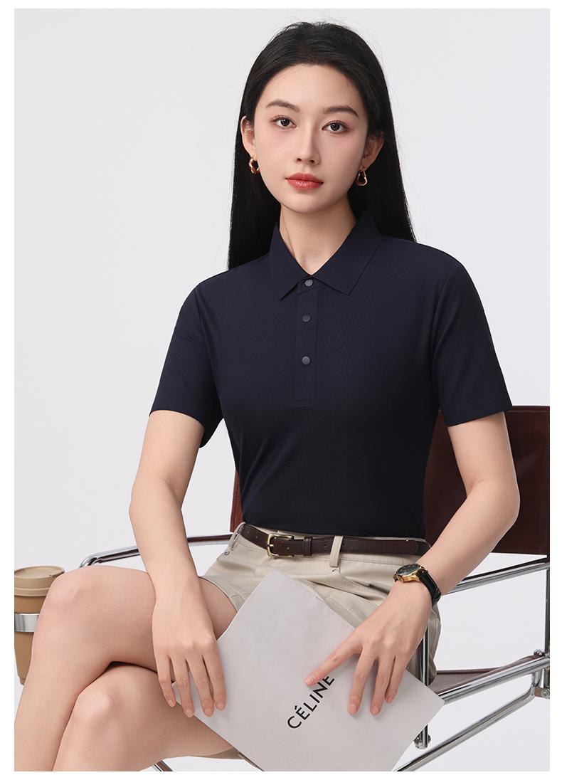 8998 精品小华夫格 无缝压胶 190克 Polo衫 Polo衫 细节展示 启虎