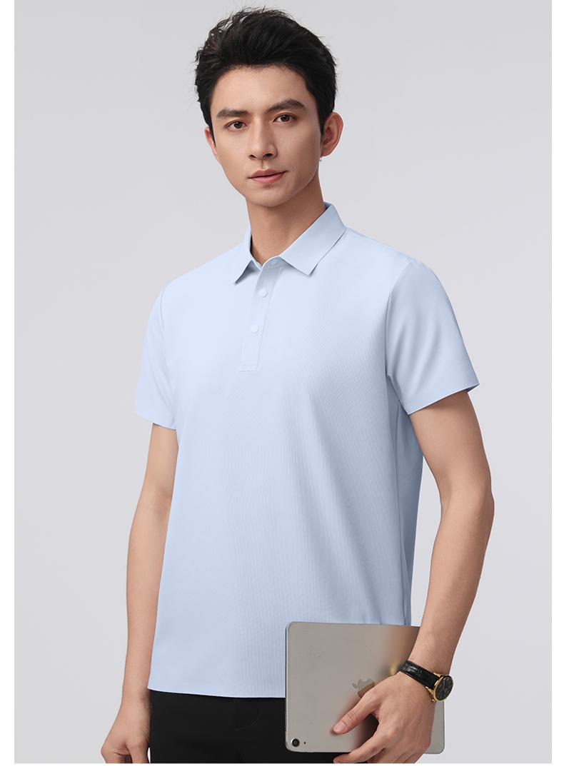 8998 精品小华夫格 无缝压胶 190克 Polo衫 Polo衫 细节展示 启虎