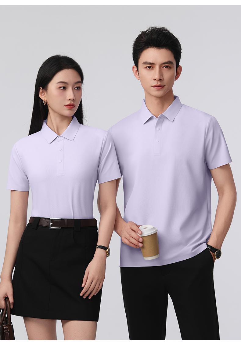 8998 精品小华夫格 无缝压胶 190克 Polo衫 Polo衫 细节展示 启虎